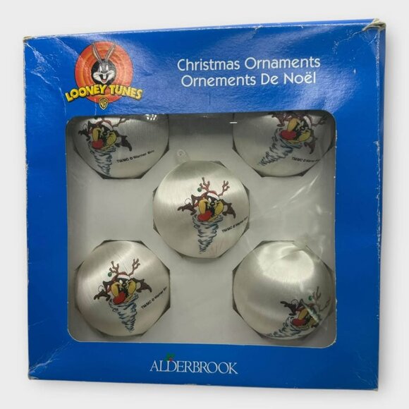 Vintage TAZ Christmas Ornaments Looney Tunes 1999 Tasmanian Devil - Picture 1 of 7